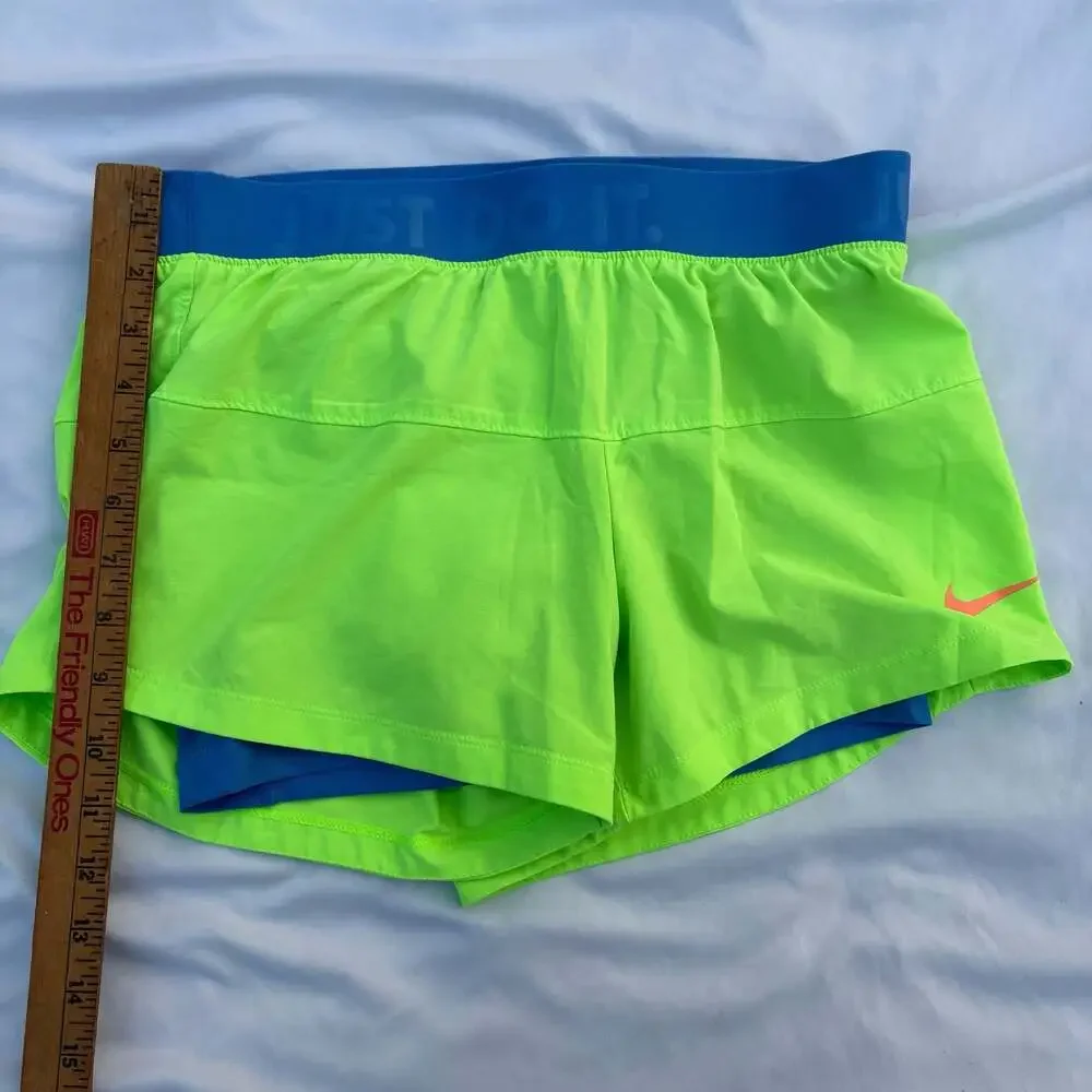 Nike Dri-FIT Women's 2-in-1 Running Training Shorts with Logo Waistband